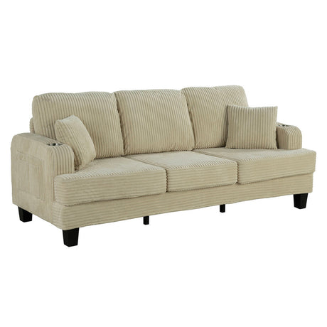 Moretaine Beige Sofa & Loveseat - Ornate Home