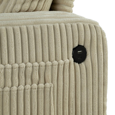 Moretaine Beige Sofa - Ornate Home