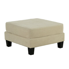 Moretaine Beige Storage Ottoman - Ornate Home