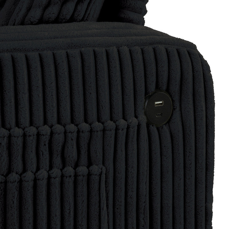 Moretaine Black Sofa - Ornate Home