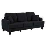 Moretaine Black Sofa - Ornate Home