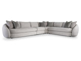 Moretti Beige/Tan Fabric Sectional - Ornate Home