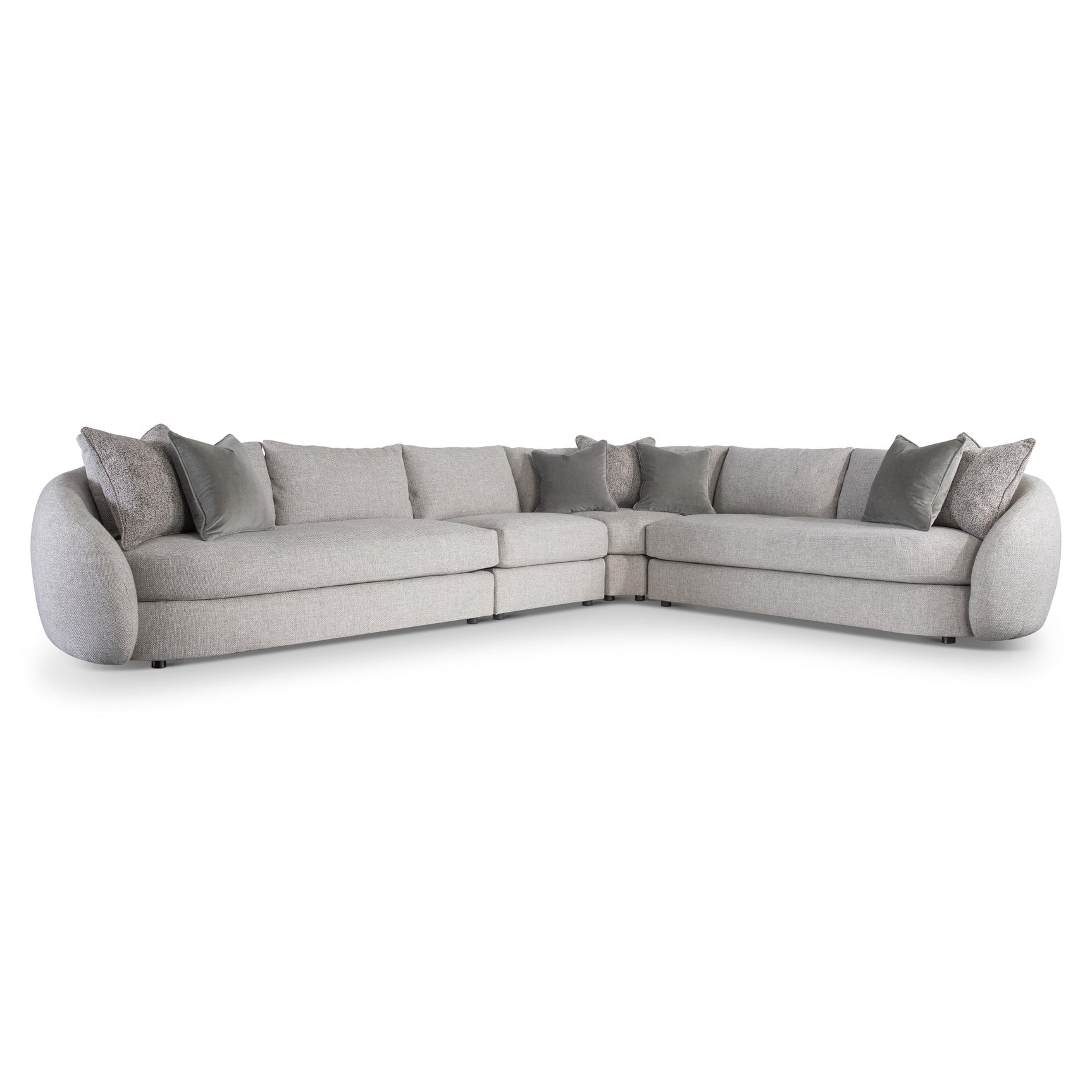 Moretti Grey Sectional - Ornate Home