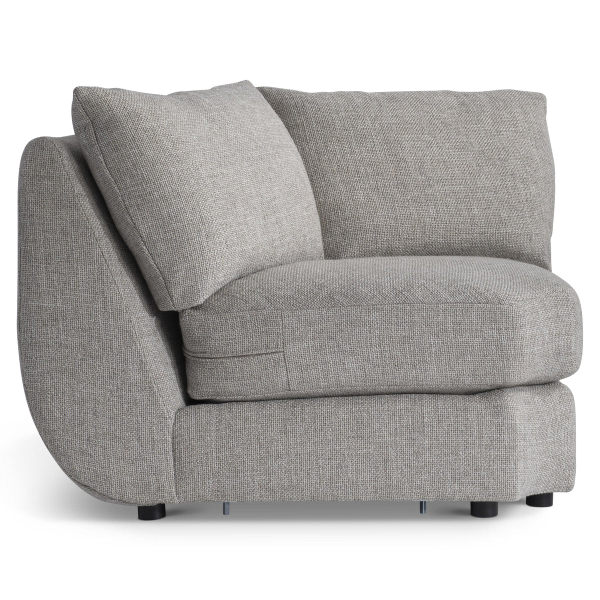 Moretti Light Gray Wedge Without Pillows - Ornate Home