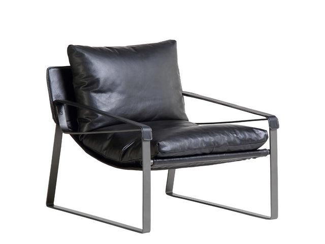 Morgan Black Accent Chair - Ornate Home