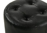 Morgan Black Vanity Set w/LED Mirror & Stool - Ornate Home