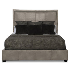 Morgan Espresso King Panel Bed (64" H) - Ornate Home