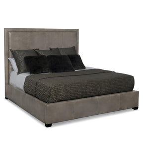 Morgan Espresso Queen Panel Bed (64" H) - Ornate Home