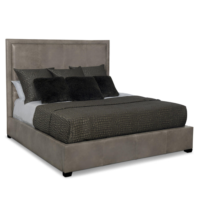 Morgan Espresso Queen Panel Bed (64" H) - Ornate Home