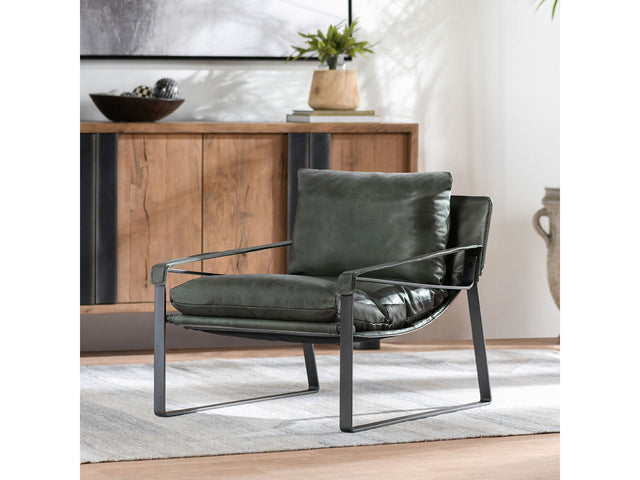 Morgan Forest Green Accent Chair - Ornate Home