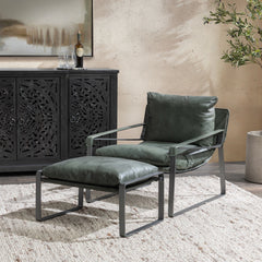 Morgan Forest Green Stool - Ornate Home