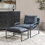 Morgan Ocean Blue Stool - Ornate Home
