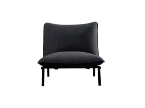 Morgan Speckled Charcoal Outdoor Accent Chair - Ornate Home