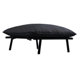 Morgan Speckled Charcoal Outdoor Ottoman - Ornate Home