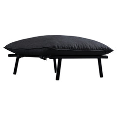 Morgan Speckled Charcoal Outdoor Ottoman - Ornate Home