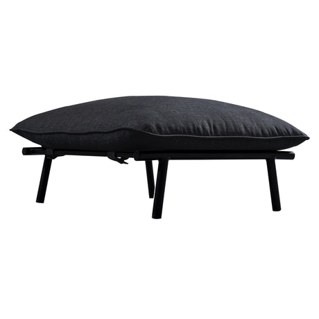 Morgan Speckled Charcoal Outdoor Ottoman - Ornate Home