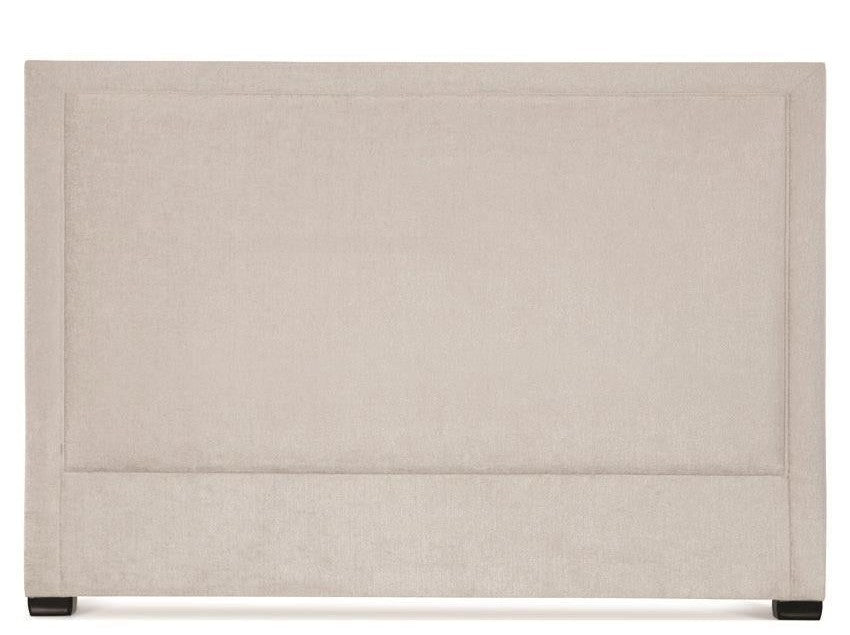 Morgan White/Cream Fabric Headboard King - Ornate Home
