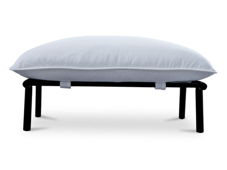 Morgan White Outdoor Ottoman - Ornate Home