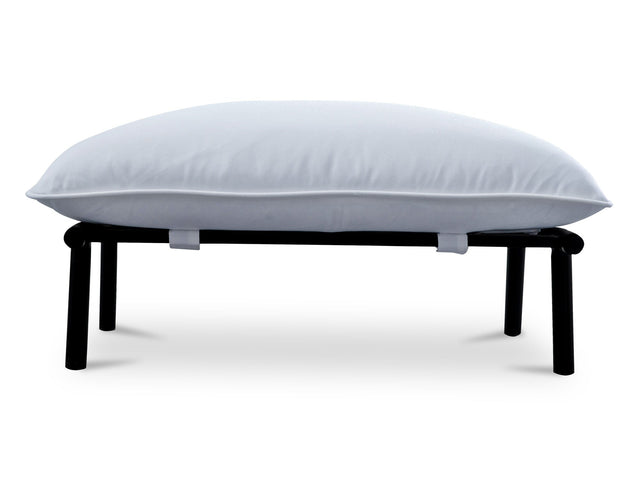 Morgan White Outdoor Ottoman - Ornate Home