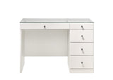 Morgan White Vanity Set w/LED Mirror - Ornate Home