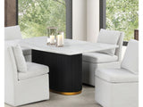 Morges Black/White Dining Table - Ornate Home