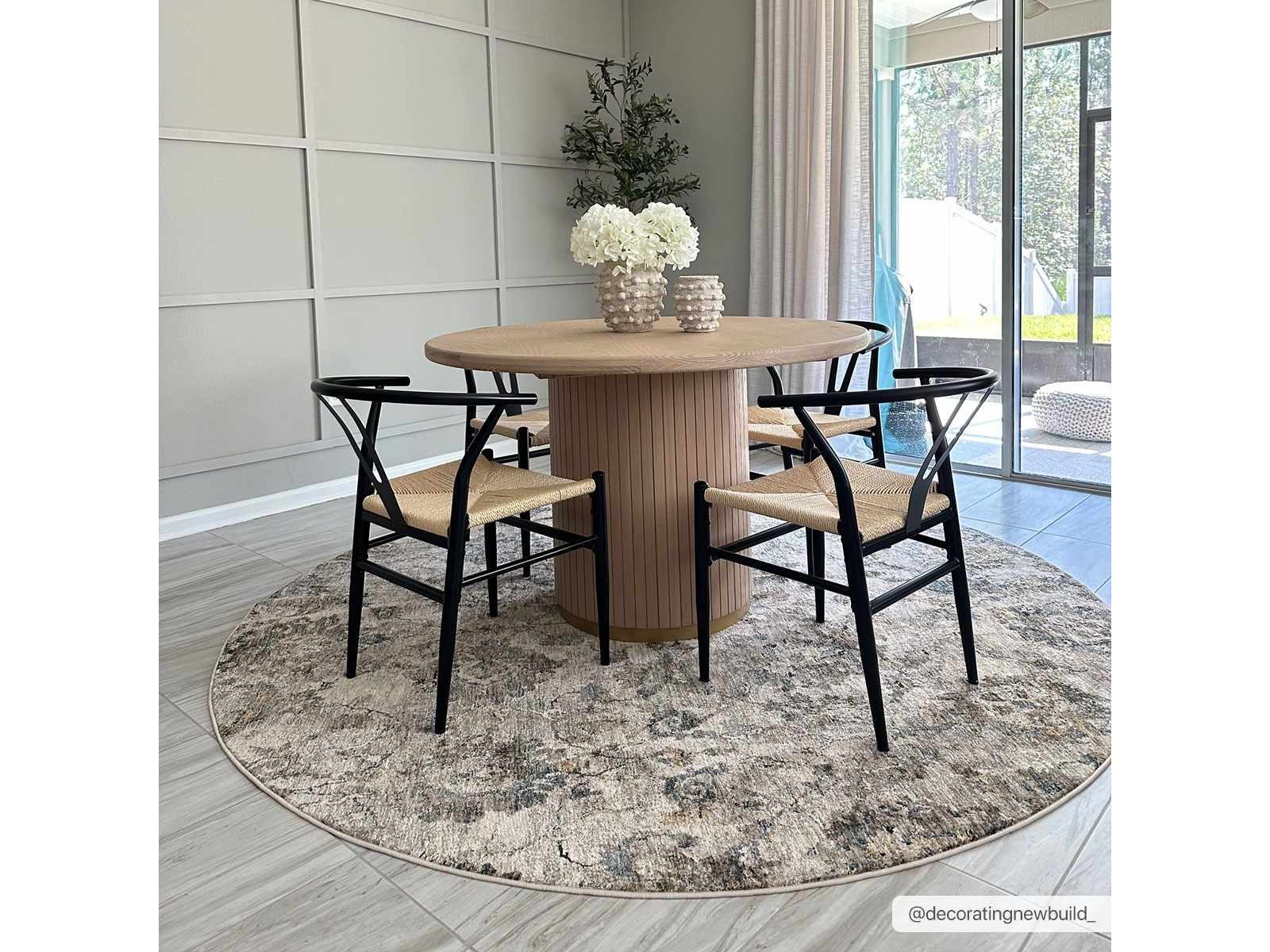 Morinville Teal Floral Rug - Ornate Home