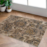 Morinville Teal Floral Rug - Ornate Home