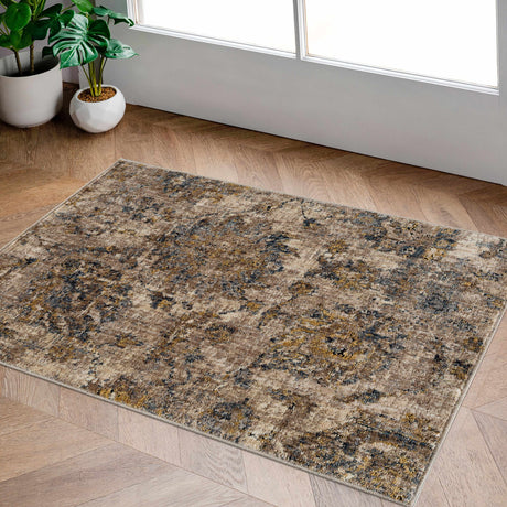 Morinville Teal Floral Rug - Ornate Home