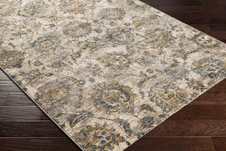 Morinville Teal Floral Rug - Ornate Home