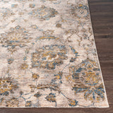 Morinville Teal Floral Rug - Ornate Home