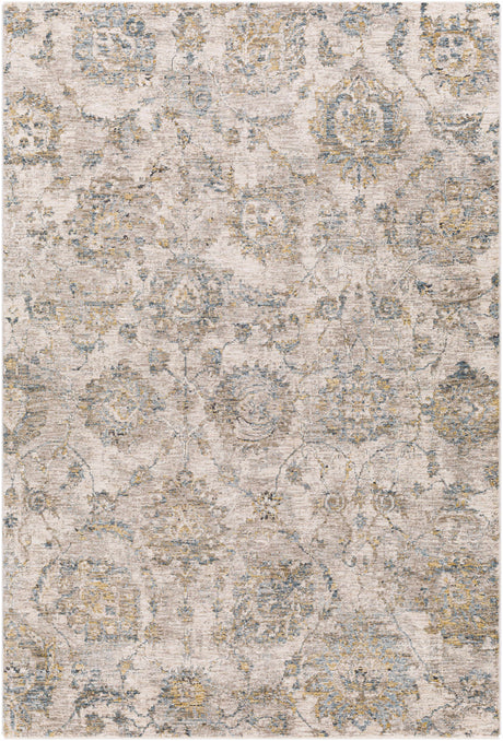 Morinville Teal Floral Rug - Ornate Home