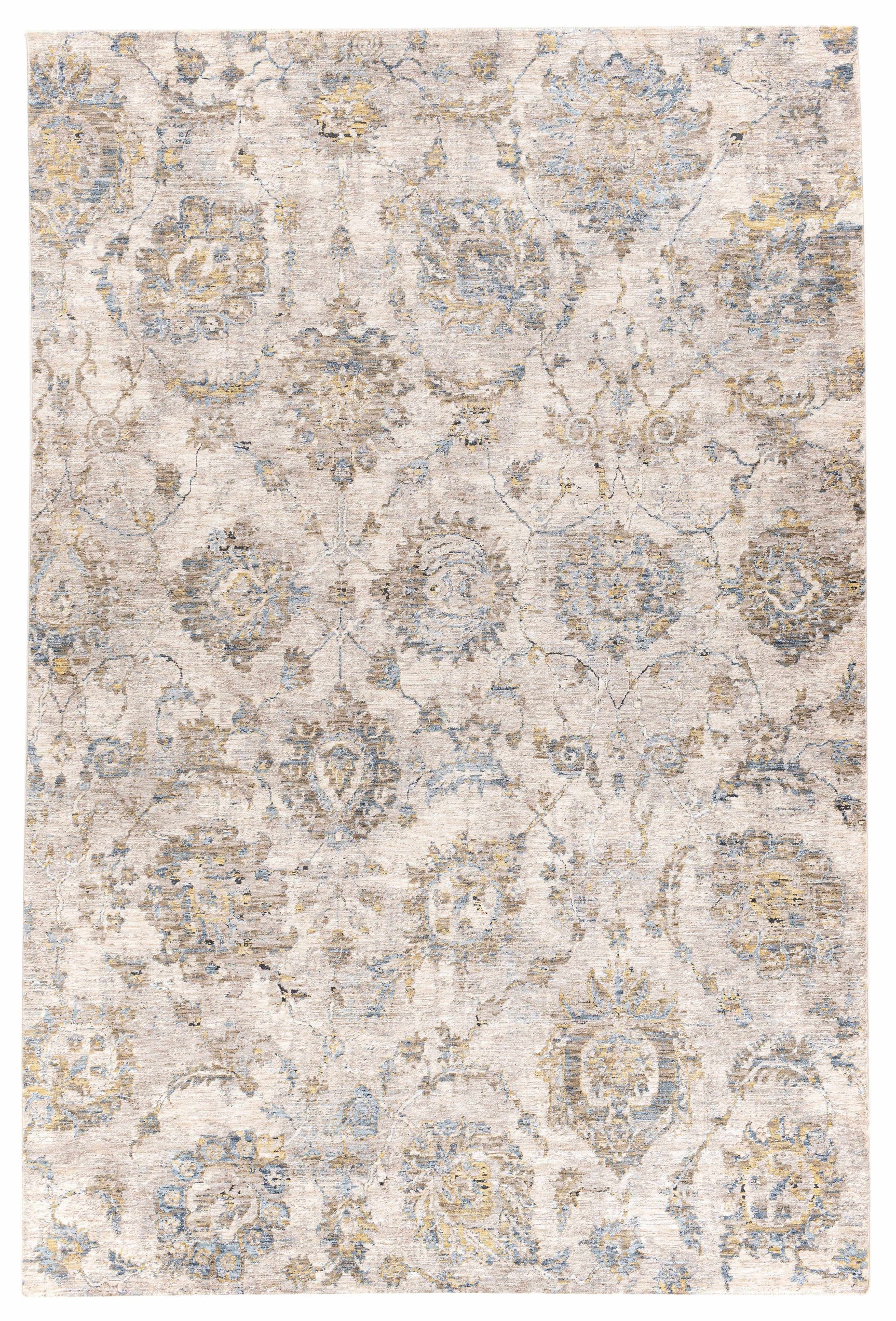 Morinville Teal Floral Rug - Ornate Home