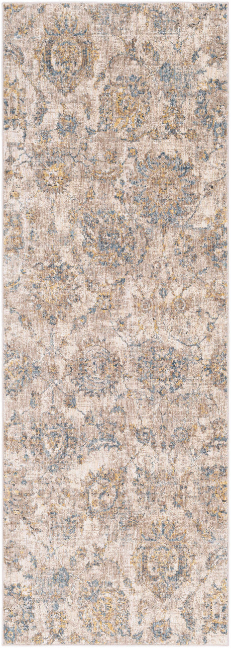 Morinville Teal Floral Rug - Ornate Home