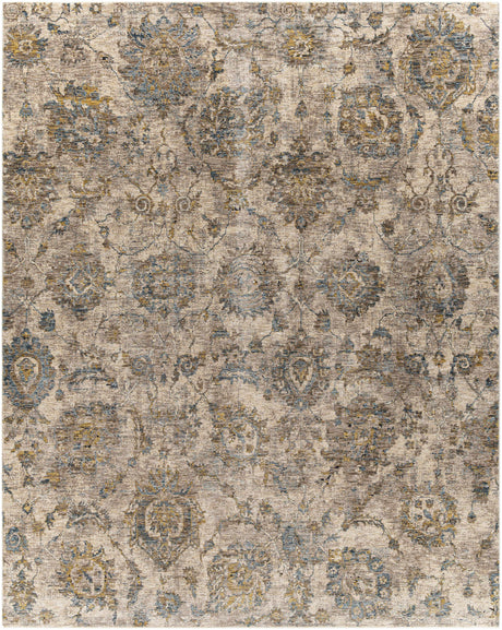 Morinville Teal Floral Rug - Ornate Home