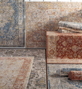 Morinville Teal Floral Rug - Ornate Home