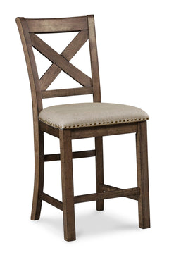 Moriville Beige Counter Height Bar Chair (Set of 2) - Ornate Home