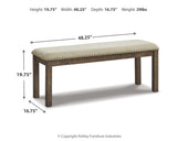 Moriville Beige Dining Bench (Online Special Price) - Ornate Home