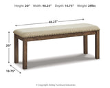 Moriville Beige Dining Table and 4 Chairs and Bench (Online Special Price) - Ornate Home
