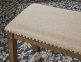 Moriville Brown/Beige Dining Table and 4 Chairs and Bench - Ornate Home