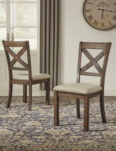 Moriville Brown/Beige Dining Table and 4 Chairs and Bench - Ornate Home