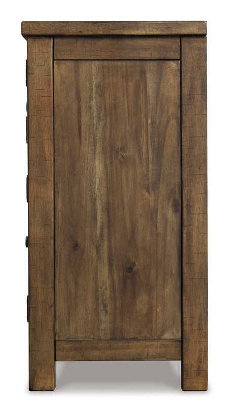 Moriville Brown/Beige Dining Table w/4 Chairs and Server (Online Special Price) - Ornate Home