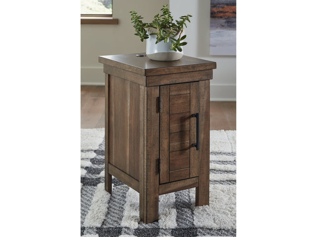 Moriville Grayish Brown Chairside End Table - Ornate Home