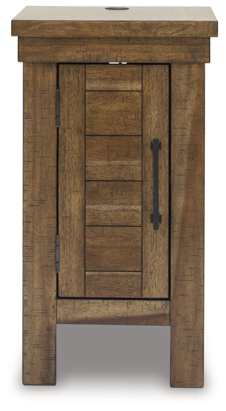 Moriville Grayish Brown Chairside End Table - Ornate Home