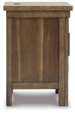 Moriville Grayish Brown Chairside End Table - Ornate Home