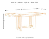 Moriville Grayish Brown Counter Height Dining Table, 4 Barstools and Server (Online Special Price) - Ornate Home