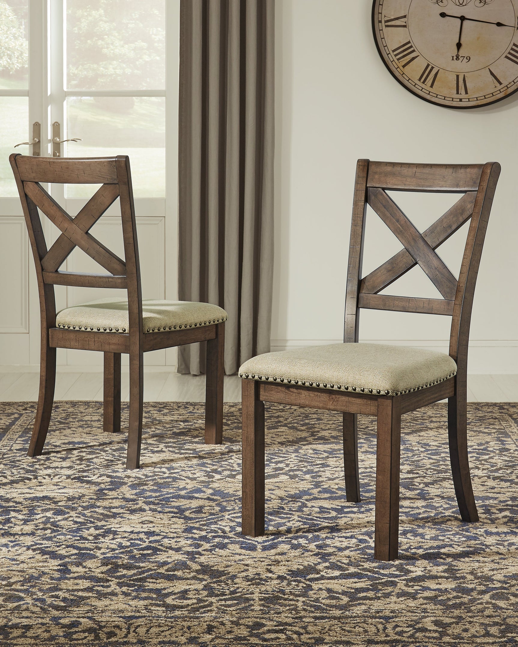 Moriville Grayish Brown Counter Height Dining Table, 4 Barstools and Server (Online Special Price) - Ornate Home