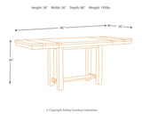 Moriville Grayish Brown Counter Height Extension Table & 8 Barstools - Ornate Home