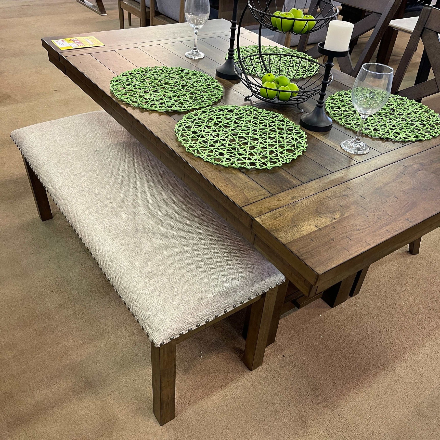 Moriville Grayish Brown Dining Room Set / 6pc - Ornate Home