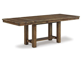 Moriville Grayish Brown Dining Room Table w/ Extension - Ornate Home