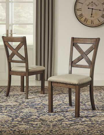 Moriville Grayish Brown Dining Table and 6 Chairs / 7-Piece Set - Ornate Home
